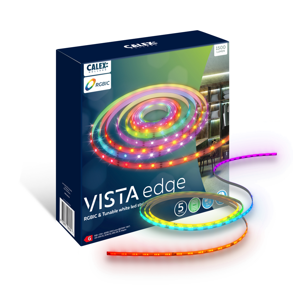 Calex LED Strip - 5M - RGBIC + CCT