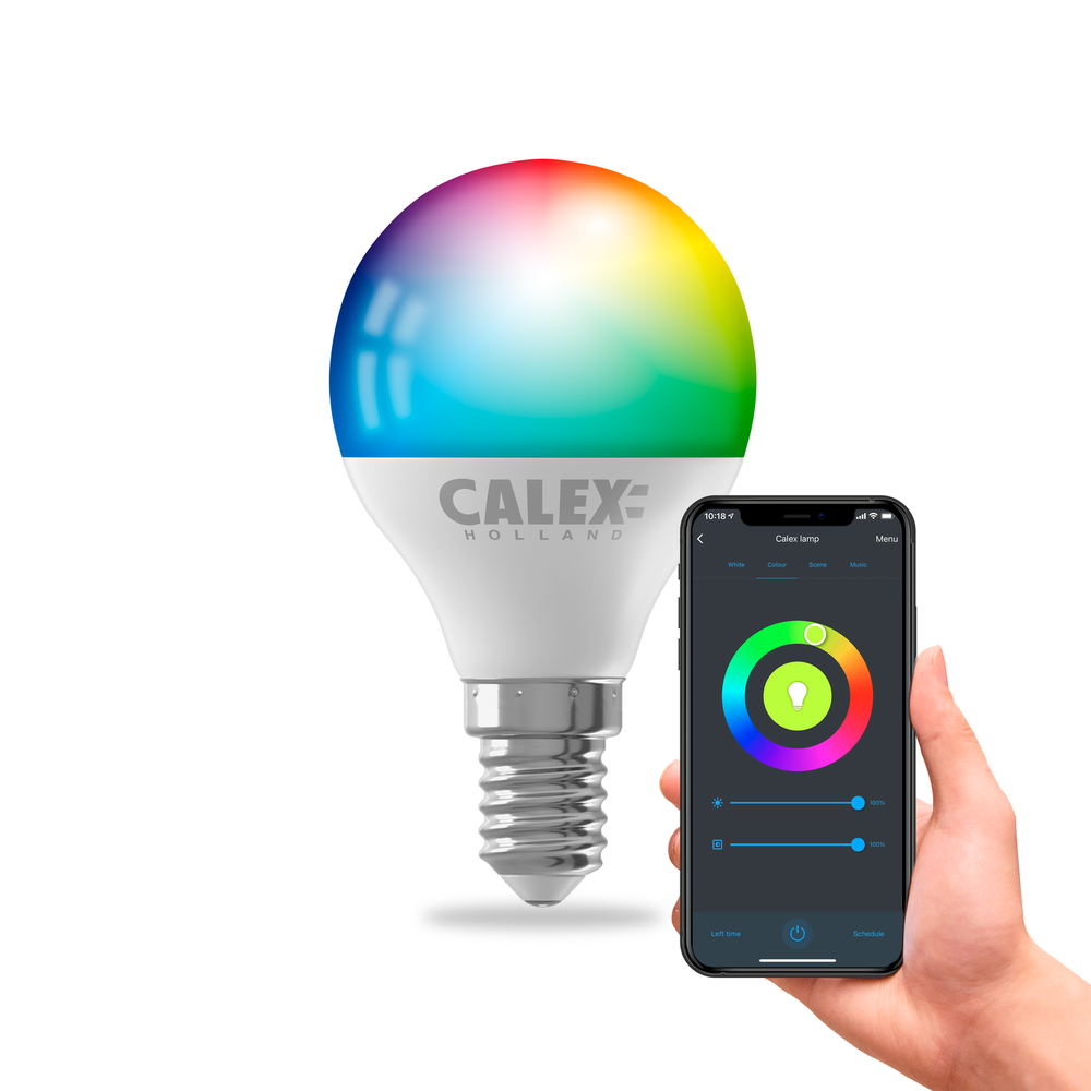 Calex Smart LED Bulb - E14 - RGB + Warm White - 4.9W