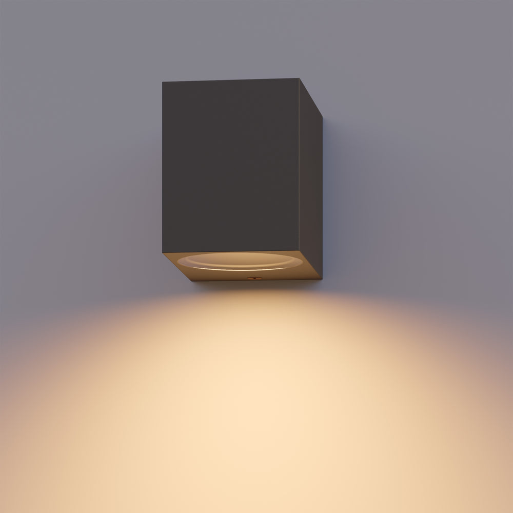 Calex LED Wall Lamp Downlight Sanremo - IP54 - GU10 - Anthracite