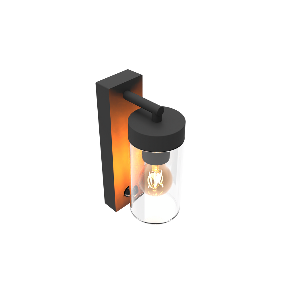 Calex LED Wall Lamp Perugia - E27 - IP44 - Motion sensor - Black