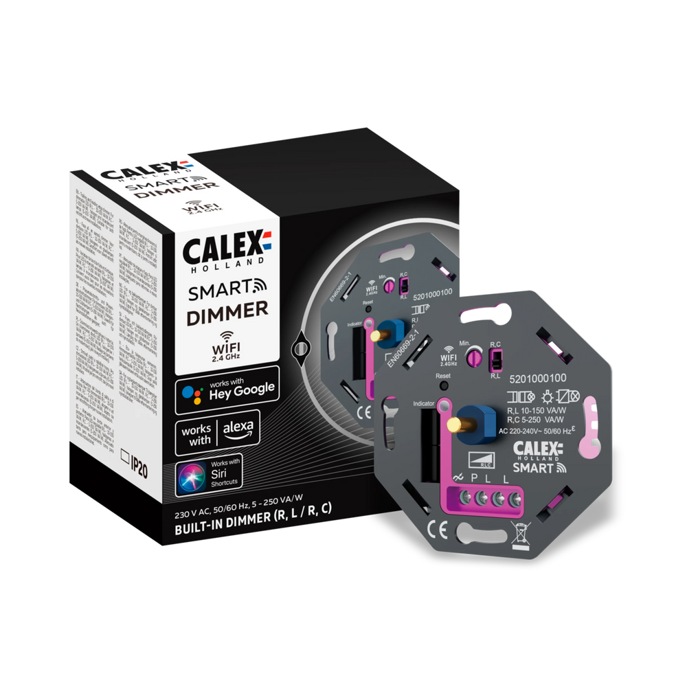 Calex Smart LED Dimmer - Built-in Dimmer 5-250W - Universal