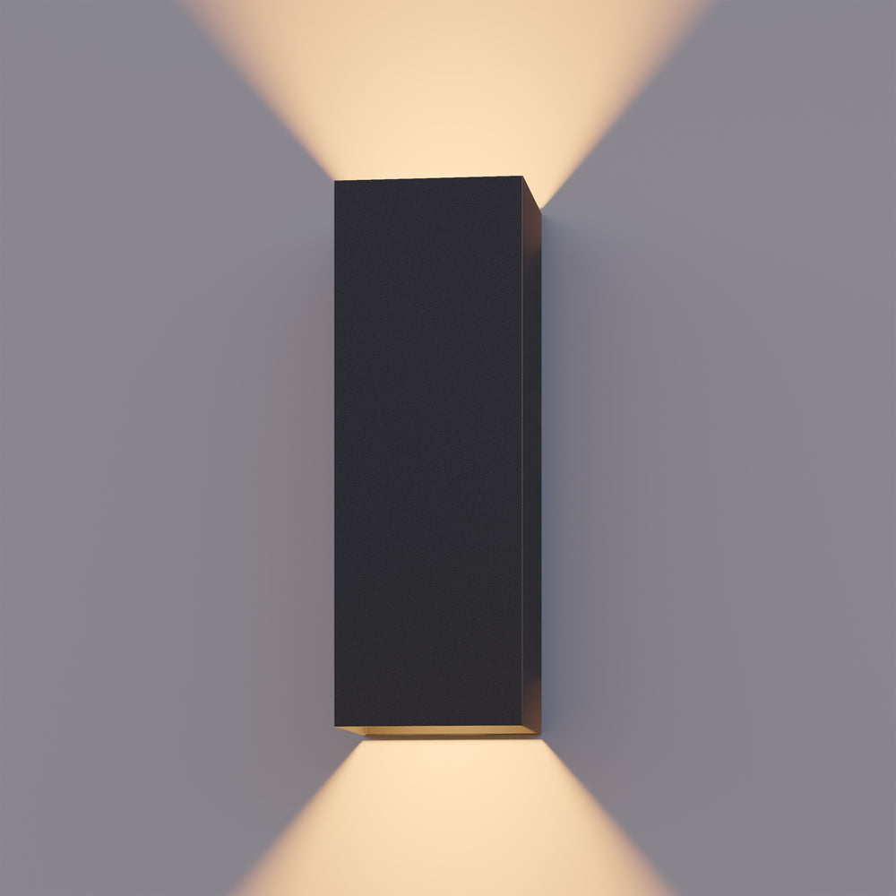 Calex LED Wall Lamp Milan - Up & Down - Black - Warm White Light - 8W