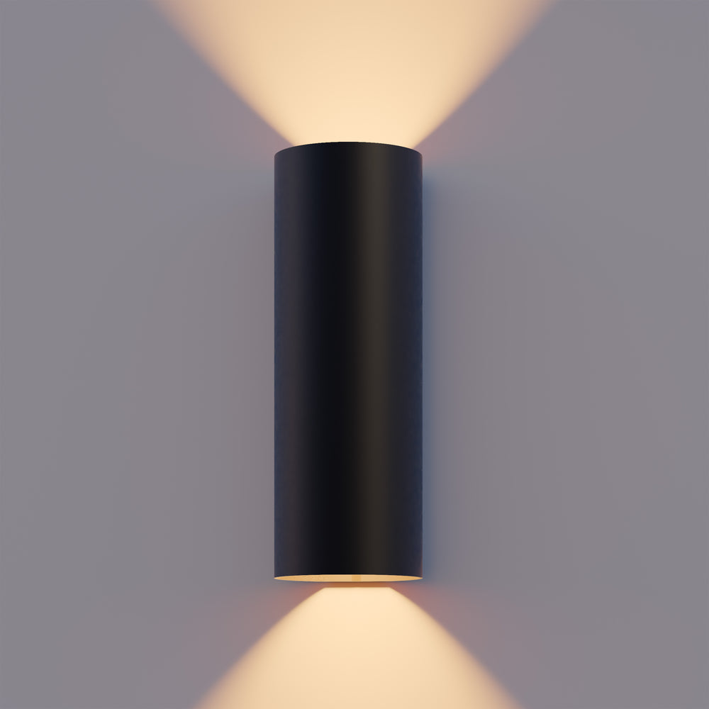 Calex LED Wall Lamp Florence - Up & Down - Black - Warm White Light - 8W