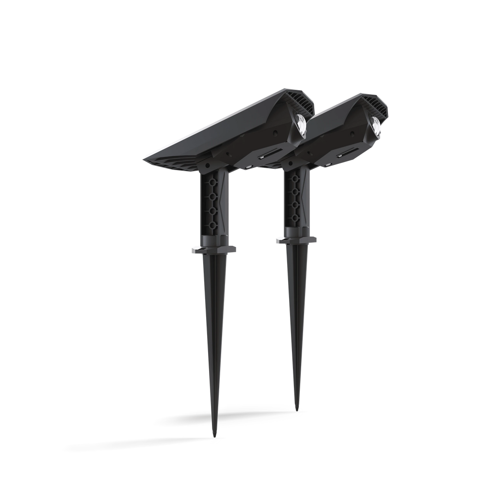Calex Padoa Solar Garden spot - 2 Pack - Black