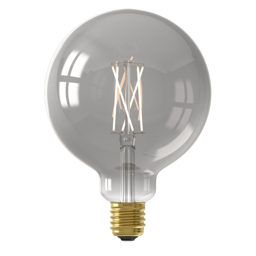 Calex Smart LED Bulb - E27 - Filament - G125 - Titanium - Warm White Light-7W