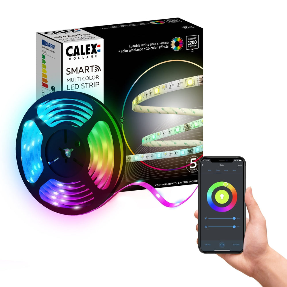 Calex Smart LED Strip - 5m - RGB+Warm White