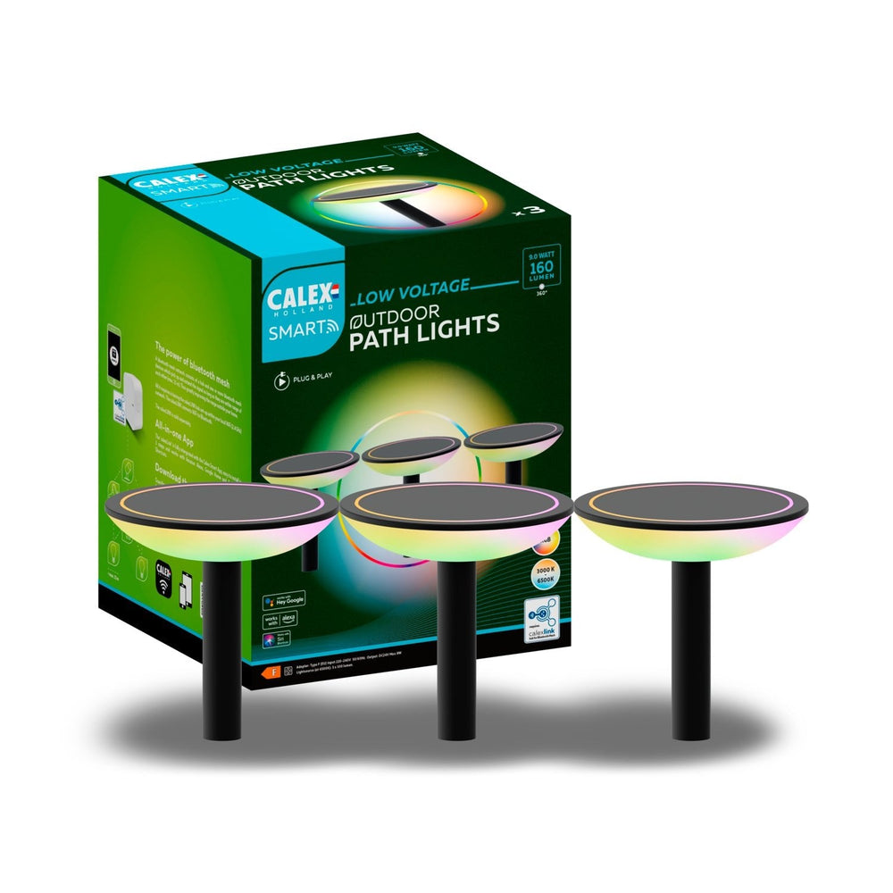 Calex Smart Path Lighting 24v - Set 3 - RGB + Warm White Light