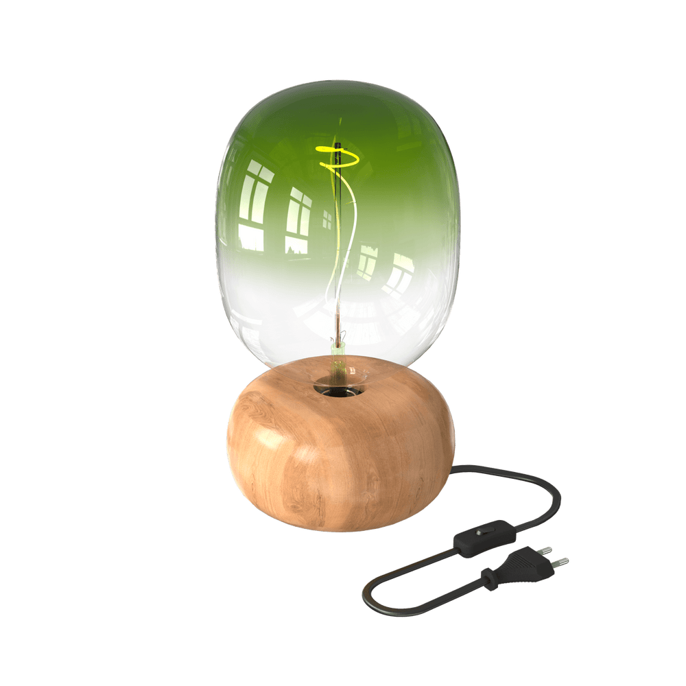 Calex TafelLamp Rond  - E27 -  FSC Hout - Excl. lichtbron
