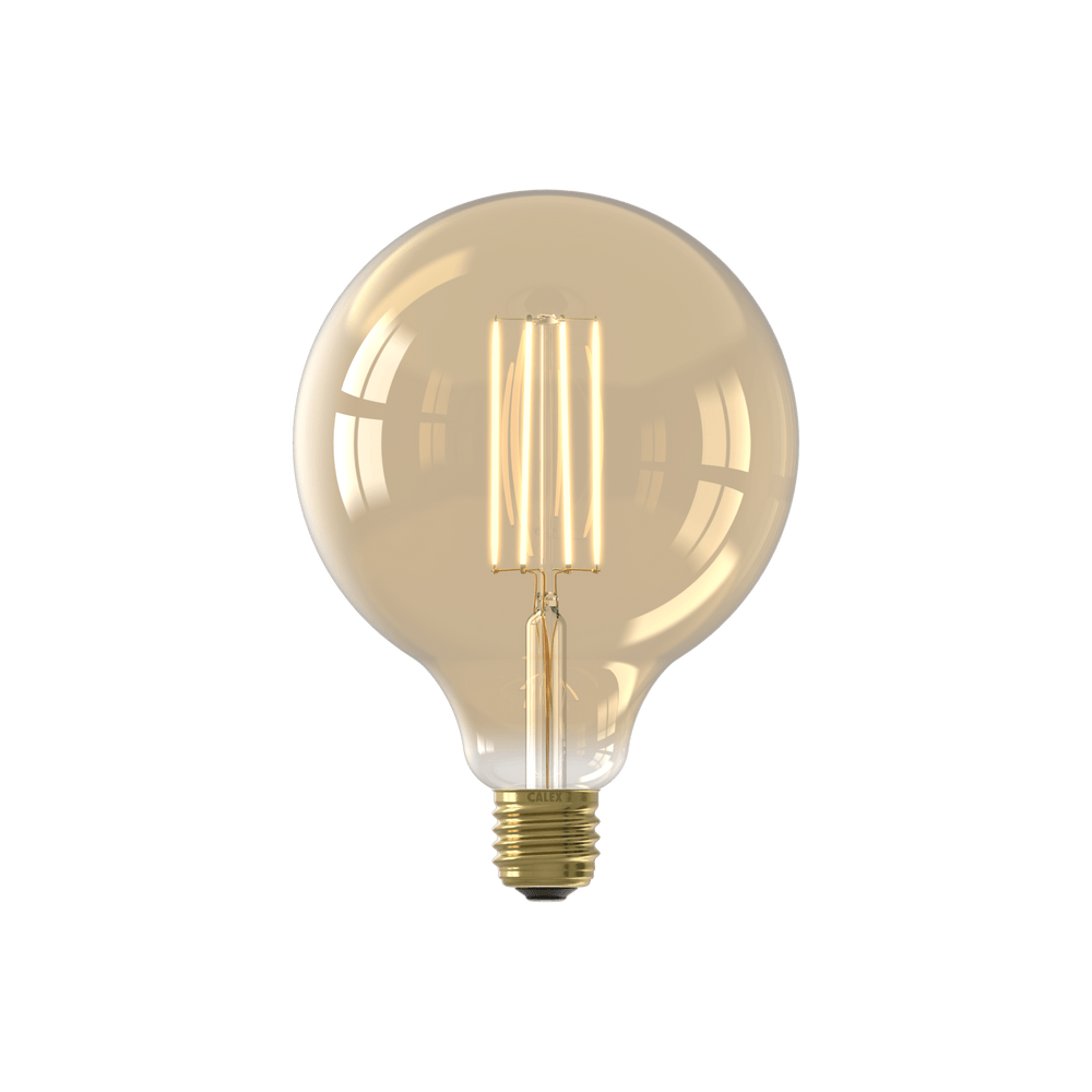 Calex Warm Filament LED Lamp - E27 - G125 - Gold - 4.5W - Dimmable